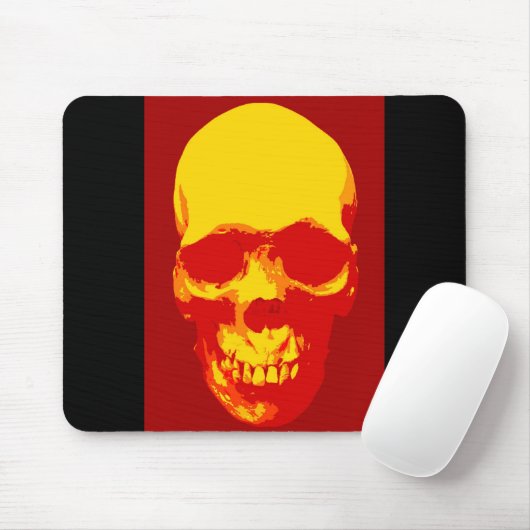 Skull Pop Art Muismat (Met muis)
