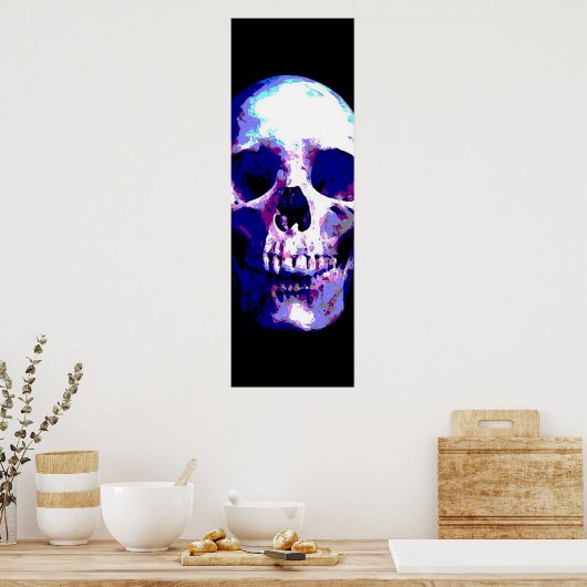 Skull Pop Art Poster (Keuken)