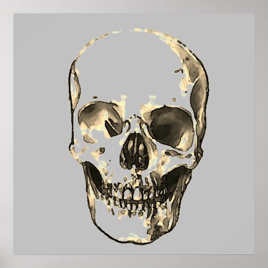 Skull Pop Art Poster (Voorkant)