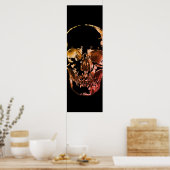 Skull Pop Art Poster (Keuken)