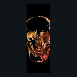Skull Pop Art Poster<br><div class="desc">Fantasy Art Skull Skeleton - Blue & Paarse Tones Heavy Metal Punk Rock College Pop Art Afbeelding</div>