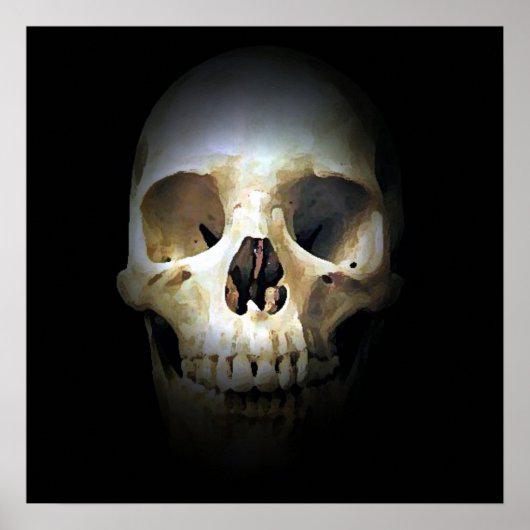 Skull Pop Art Print Poster - Skulls Posters Prints (Voorkant)