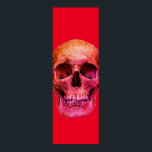 Skull Pop Art Red Poster<br><div class="desc">Fantasy Art Skull Skeleton - Blue & Paarse Tones Heavy Metal Punk Rock College Pop Art Afbeelding</div>