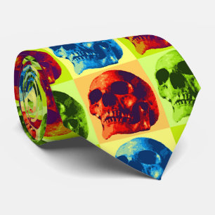Skull Pop Art Stropdas