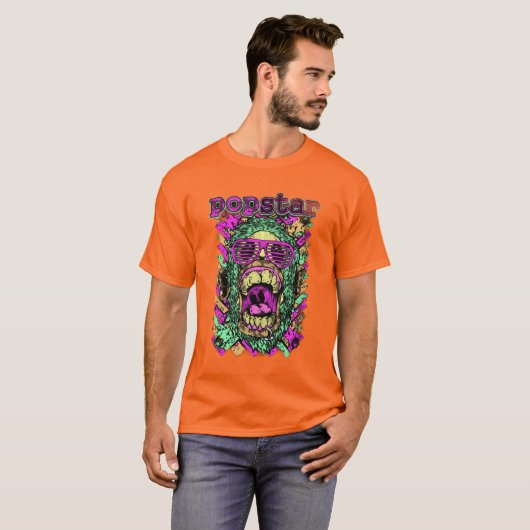 Skull Pop Star T-Shirt (Voorkant volledig)