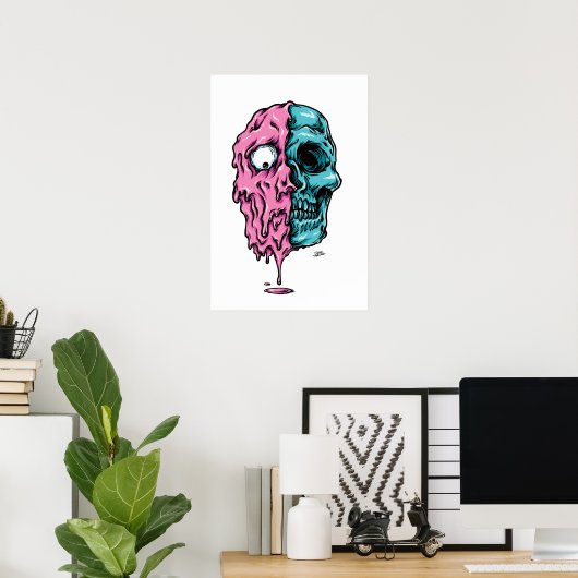 Skull poster 1 (Thuiskantoor)
