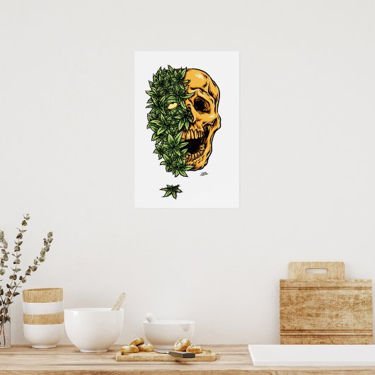 Skull poster 2  (Keuken)