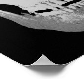 Skull Poster - Black & White Pop Art, Fantasy Art (Hoek)