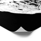 Skull Poster Print Zwart Wit Fantasy Metal Rock (Hoek)