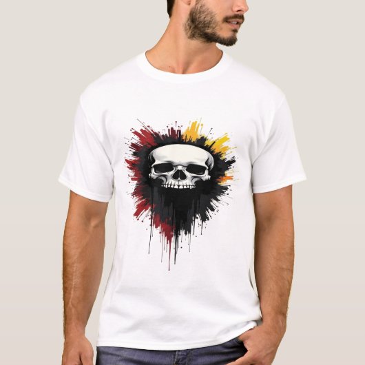 🔥 "Skull Power – Unbreakable Attitude" T-shirt (Voorkant)
