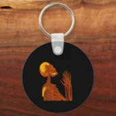 Skull Pray For My Opps 2026 Sleutelhanger (Voorkant)