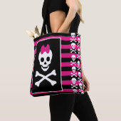 Skull Princess Canvas tas (Dichtbij)