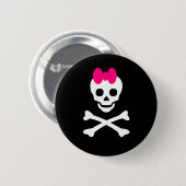Skull Princess Ronde Button 5,7 Cm (Voorkant /achterkant)