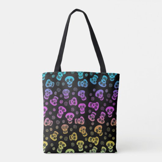 Skull Print Canvas tas (Achterkant)