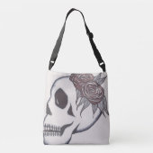 Skull Print Cross Body Bag of Canvas tas  (Achterkant)