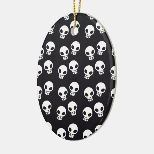 Skull Print Keramisch Ornament (Links)