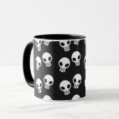 Skull Print Mok (Voorkant links)
