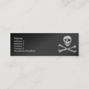 Skull-profielkaart Mini Visitekaartje