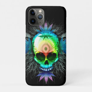 Skull Psychedelic Trippy Explosion Case-Mate iPhone Case