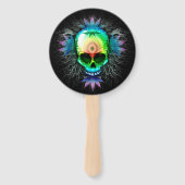 Skull Psychedelic Trippy Explosion Handwaaier (Achterkant)