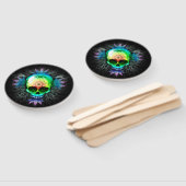 Skull Psychedelic Trippy Explosion Handwaaier (Niet-gemonteerd)