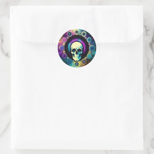 Skull Psychedelics Sticker (Tas)