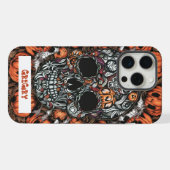 Skull & Pumpkin iPhone Case Hoesje (Achterkant horizontaal)
