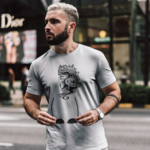 Skull Queen Dark Art Nouveau T-shirt