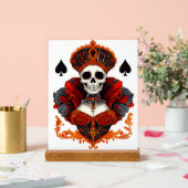 Skull Queen of Spades Acryl Bord (Huwelijk)