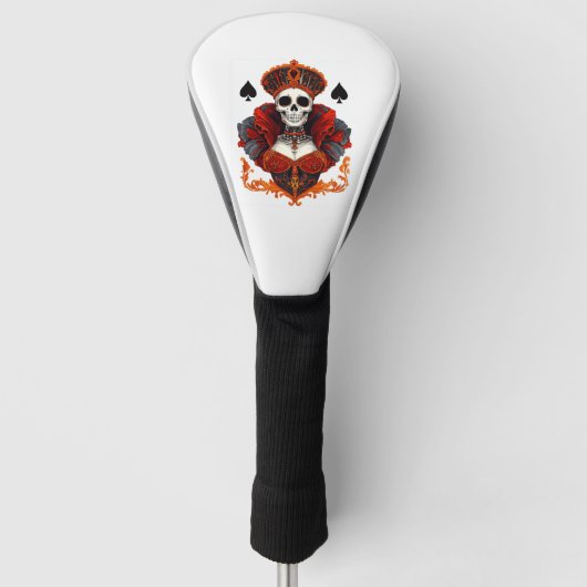 Skull Queen of Spades Golfheadcover (Voorkant)