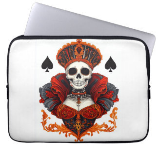 Skull Queen of Spades Laptop Sleeve
