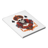 Skull Queen of Spades Notitieblok (Schuin)