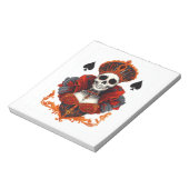 Skull Queen of Spades Notitieblok (Linkerzijde)