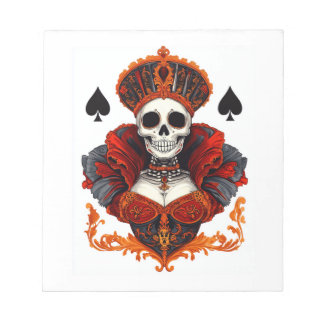 Skull Queen of Spades Notitieblok