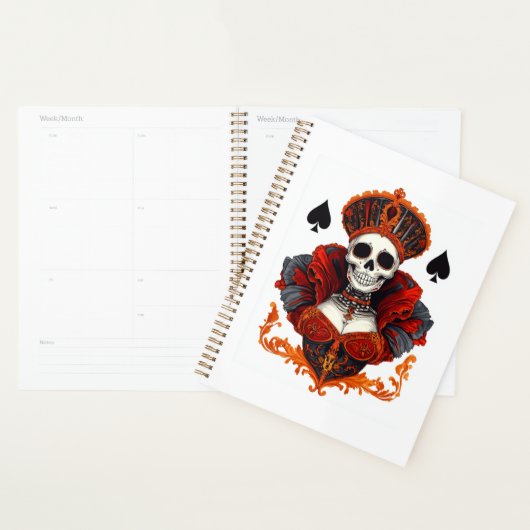 Skull Queen of Spades Planner (Display)