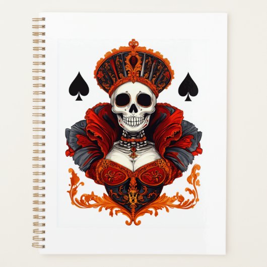 Skull Queen of Spades Planner (Voorkant)