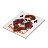 Skull Queen of Spades Tegeltje (Zijkant)