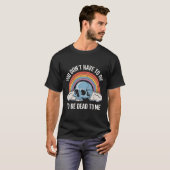 Skull Rainbow Sarcasm Vibe Quote Volwassenen T-shirt (Voorkant volledig)