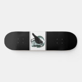 Skull Raven Skeleton Key Black Persoonlijk Skateboard (Horizontaal)
