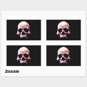 Skull Rechthoekige Sticker (Vel)