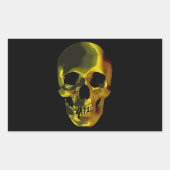 Skull Rechthoekige Sticker (Voorkant)
