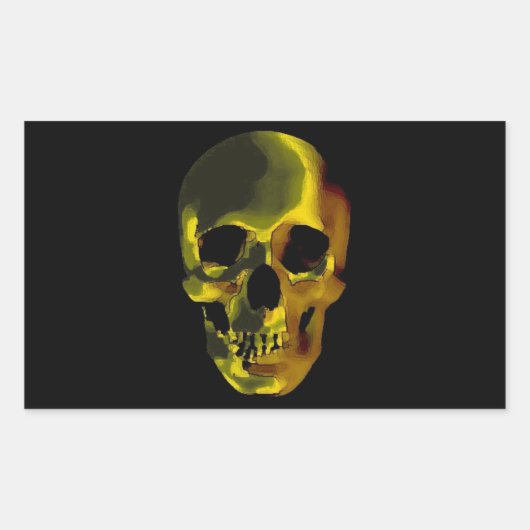 Skull Rechthoekige Sticker (Voorkant)