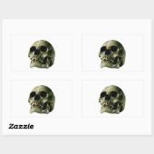 Skull Rechthoekige Sticker (Vel)