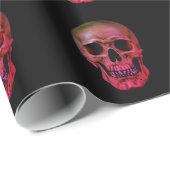 Skull Red Black Cadeaupapier (Rol Hoek)