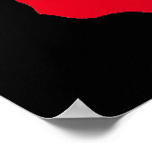 Skull Red Black Heavy Metal Rock Fantasy Art Poster (Hoek)