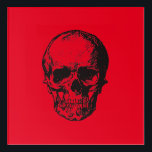 Skull Red Pop Art Acryl Muurkunst<br><div class="desc">Kunststijl pop Digitale kunstschilders schedel</div>