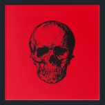 Skull Red Pop Art Acryl Muurkunst<br><div class="desc">Kunststijl pop Digitale kunstschilders schedel</div>