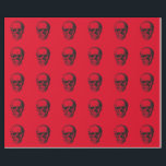 Skull Red Pop Art Cadeaupapier<br><div class="desc">Kunststijl pop Digitale kunstschilders schedel</div>
