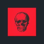 Skull Red Pop Art Canvas Afdruk<br><div class="desc">Dit product was erg goed en ik hou van hoe gemakkelijk het is voor maatwerk. Het ontwerp was erg eenvoudig,  dus ik ben erg blij als ik creëer.</div>
