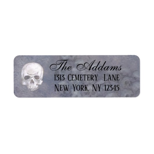 Skull Return Address Labels (Voorkant)